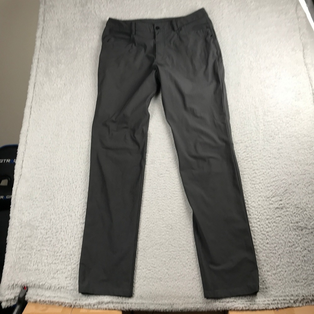 Lululemon ABC Pant Men 36x36 Grey Warpstreme Slim Straight 5-Pocket Casual